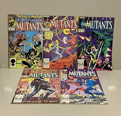 Buy Marvel Comics New Mutants Comic Bundle Issues 59, 66, 67, 73 & 75 1987 Vintage • 17.99£