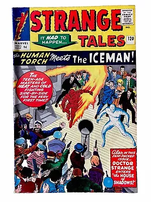 Buy Strange Tales #120, 1964, Human Torch, Iceman, Dr. Strange VF- 6.5 / 7.0 • 25£
