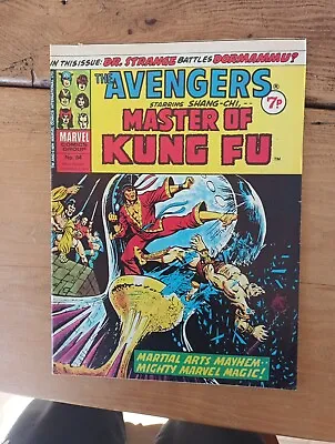 Buy Marvel UK, Avengers, #64, 1974, Master Of Kung Fu, Dr Strange • 1.50£