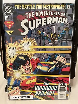 Buy DC Comic The Adventures Of Superman #513. Signed By Barry Kitson • 8.66£
