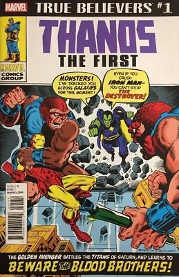 Buy True Believers THANOS THE FIRST #1 (Reprint / IRON MAN #55 / 1972 / NM) • 5.95£