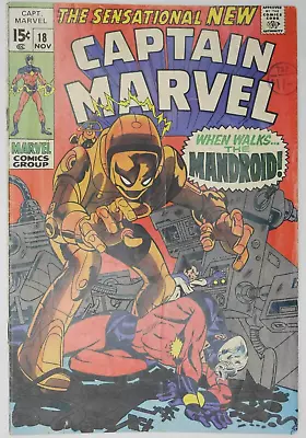 Buy Captain Marvel #18 Marvel Comics (1969) • 18.95£