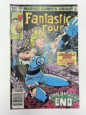 Buy Fantastic Four #245 Fn/vf  Newsstand 1st Adult Franklin Richards 1982 Marvel • 10.39£