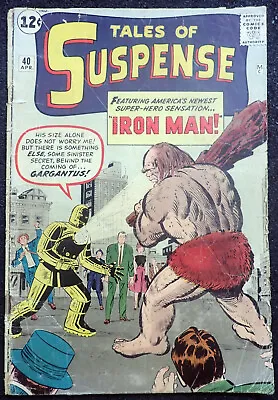Buy Tales Of Suspense #40 IRON MAN 2nd Appearance CLASSIC GOLD ARMOR 1963 • 396.38£