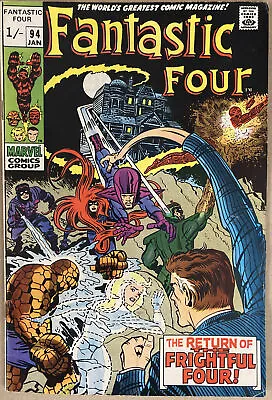 Buy Fantastic Four #94 Jan 1970 1st Agatha Harkness Return Of The Frightful Four 🔑 • 89.99£