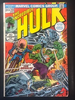 Buy The Incredible Hulk #163 Marvel Comic Book 1973 1st Gremlin • 8£