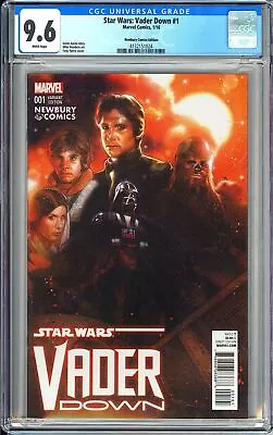 Buy Star Wars Vader Down 1 CGC 9.6 4132151024 Newbury Comics Variant Low Print • 63.54£