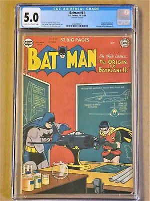 Buy BATMAN #61 (DC: 1950) Win Mortimer 2nd Batplane Design And Build CGC 5.0 (VG/FN) • 751.42£