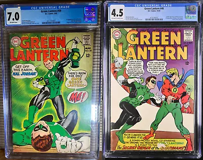 Buy Green Lantern #59 CGC 7.0 & Green Lantern #40 CGC 4.5 1st App Guy Gardner • 398.96£