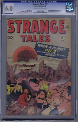 Buy Strange Tales #97 Marvel 1962 CGC 6.0 (FINE) Aunt May & Uncle Ben By Steve Ditko • 591.37£