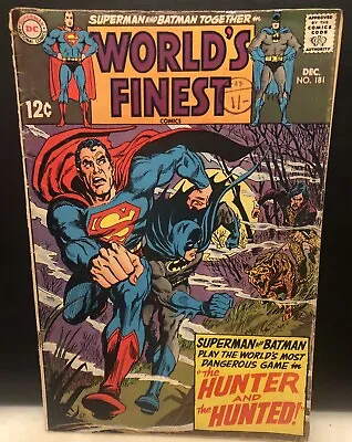 Buy World's Finest Comics #181 Comic , Dc Comics Superman Batman Silver Age 1968 • 7.89£