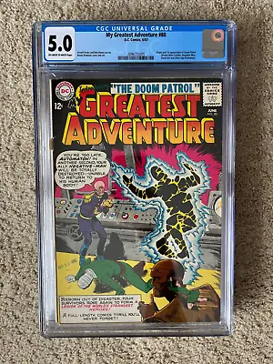 Buy My Greatest Adventure #80 CGC 5.0 1963 DC Big Key!  1st Appearance Doom Patrol! • 847.55£