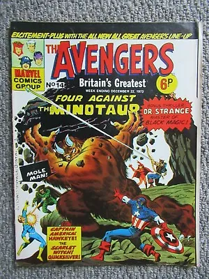 Buy Marvel UK The Avengers Comic  Feat. Dr.Strange  #14  22/12/1973  • 5£