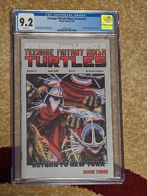 Buy Teenage Mutant Ninja Turtles #21 Kevin Eastman Peter Laird 1989 Mirage CGC 9.2 • 128.87£