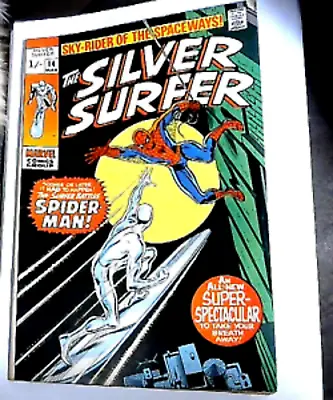 Buy SILVER SURFER #14(1970)Spider-man Nice Condition Marvel Comic Kirby Art Stan Lee • 69.99£