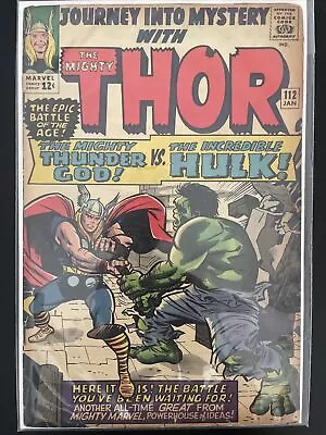 Buy Journey Into Mystery #112 (Marvel) Thor Vs Hulk By Stan Lee Jack Kirby • 197.64£