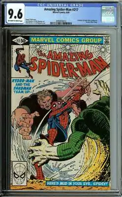 Buy Amazing Spider-man #217 Cgc 9.6 Ow/wh Pages // Sandman + Hydro Combine Id: 38626 • 86.93£