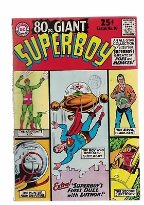Buy DC Comics 80pg Giant Superboy  No 10 May 1965 25c USA Nice Condition! • 19.99£