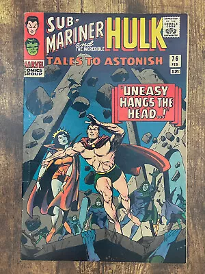 Buy Tales To Astonish #76 - GORGEOUS - Hulk | Sub-Mariner - Marvel Comics • 12.41£