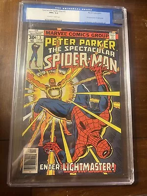 Buy Peter Parker The Spectacular Spider-man #3 02/77 Cgc 9.6 Oww  - Cheap Slab! • 71.42£