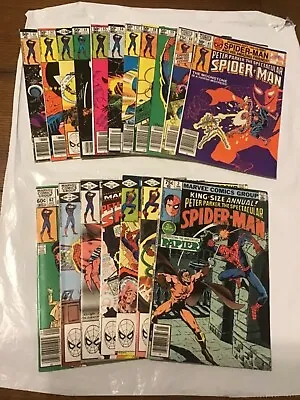 Buy Lot Of (18) Marvel Comics Spectacular Spider-Man #51-63, 65-68 & Annual #2 • 91.94£