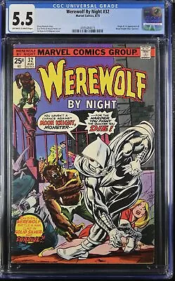 Buy Werewolf By Night #32 CGC 5.5 Off-White To White Pages • 592.96£