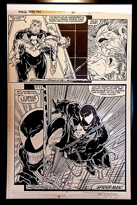 Buy Amazing Spider-Man #315 Pg. 3 By Todd McFarlane 11x17 FRAMED Original Art Print  • 47.26£