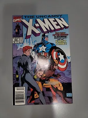 Buy Uncanny X-Men 268 NEWSSTAND HIGH GRADE Jim Lee Captain America Black Widow 1990 • 19.86£