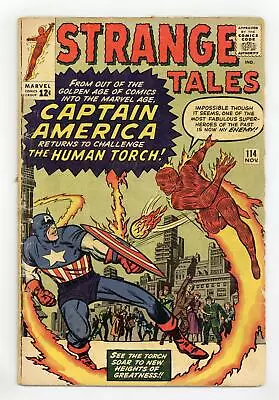 Buy Strange Tales #114 GD+ 2.5 1963 1st Post-Golden Age Captain America (disguised) • 205.09£