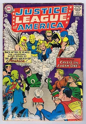 Buy Justice League Of America #21 FR 1st SA App Hourman & Dr. Fate 1963 DC Comics • 75.91£