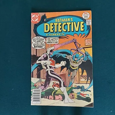 Buy Detective Comics #468 Newsstand 1st Iconic 'bullet' DC Logo 1937 Series DC • 26.49£