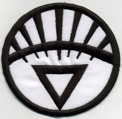 Buy 3.5  White Lantern Corps Classic Style Embroidered Iron-on Patch • 5.78£