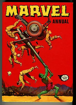 Buy 1972  MARVEL  UK Annual Spider-man Hulk Fantastic Four Conan Comic Hard Cover #1 • 179.49£