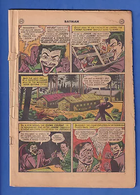 Buy Batman #55 COVERLESS Missing 1st Page DC Comics 1949 • 79.06£