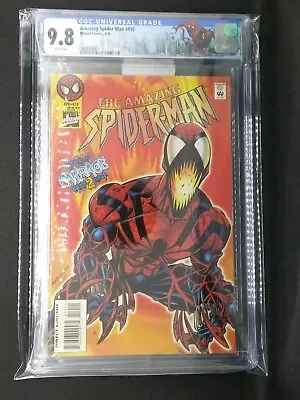 Buy Amazing Spider-man #410 CGC 9.8 1st Spider-Carnage 🔑  Custom NYC Label  • 158.31£