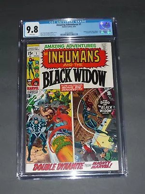 Buy CGC 9.8 WP - Amazing Adventures #1 Black Widow Inhumans • 802.46£