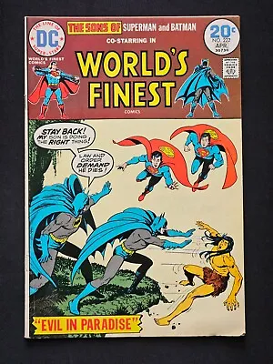 Buy WORLD'S FINEST #222 DC Comic 1974 SUPER-SONS APPEARANCE BATMAN SUPERMAN PICTURES • 3.99£