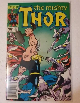 Buy The Mighty Thor #346 Nm 1984 Marvel Comics 1st Hounds Of The Hunter - Newsstand • 4.76£