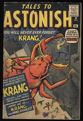Buy Tales To Astonish #14 VG+ 4.5 Jack Kirby Steve Ditko! Marvel 1960 • 88.55£