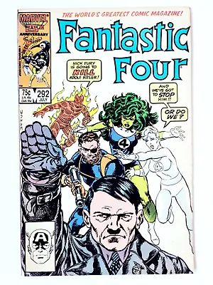 Buy FANTASTIC FOUR # 292 (Nick Fury Vs Hitler 1986) UK Postage £3 NO MATTER HOW MANY • 7.99£