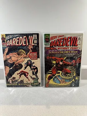 Buy Daredevil #12 #13 Bundle 1st App Of Vibranium! Origin Of Ka-Zar & The Plunderer! • 150£