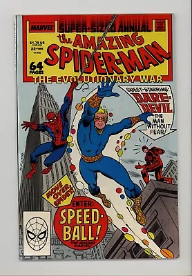 Buy Amazing Spider-Man Annual 22 NM 1st Appearance Speedball 1988 • 19.98£