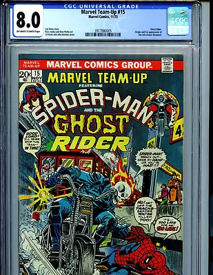 Buy Marvel Team-Up #15 CGC 8.0 Marvel 1973 1st Orb Ghost Rider Amricons K24 • 512.47£