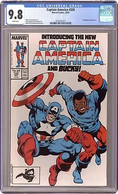 Buy Captain America #334 CGC 9.8 1987 4350381021 • 108.47£