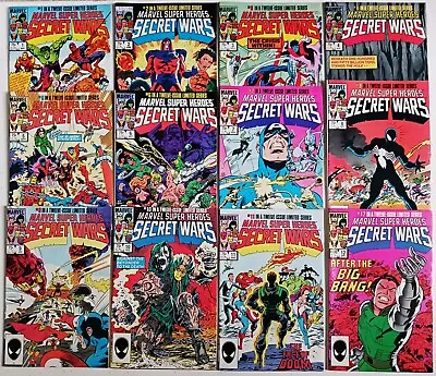 Buy Marvel Superheroes Secret Wars 1984 1-12 Complete Full Run High Grade Vf/nm Read • 516.32£