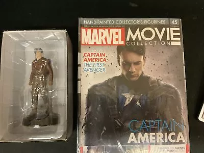Buy Eaglemoss Marvel Movie Collection Figurine & Magazine #45 Captain America 2017 • 9.99£