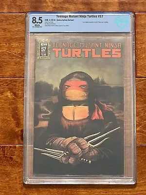 Buy Teenage Mutant Ninja Turtles #57 Smith Variant CBCS 8.5 2016 Turtle Mona Lisa • 119.57£