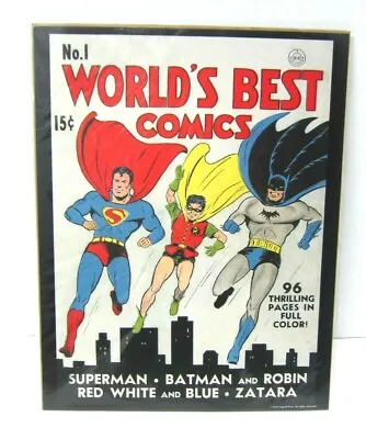 Buy World's Best Comics #1 DC Comics Asgard Press 11x14 Poster Print Comic Cover • 7.48£