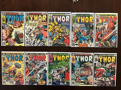 Buy Mighty Thor Lot Of 10 #281-290 Marvel Bronze Age • 51.39£