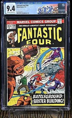 Buy FANTASTIC FOUR #130 Jan 1973 CGC 9.4 2nd Appearance Of Thundra Steranko Cover • 142.30£